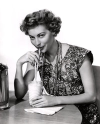 Ava Gardner Milkshake Photo Print showcasing classic Hollywood charm.