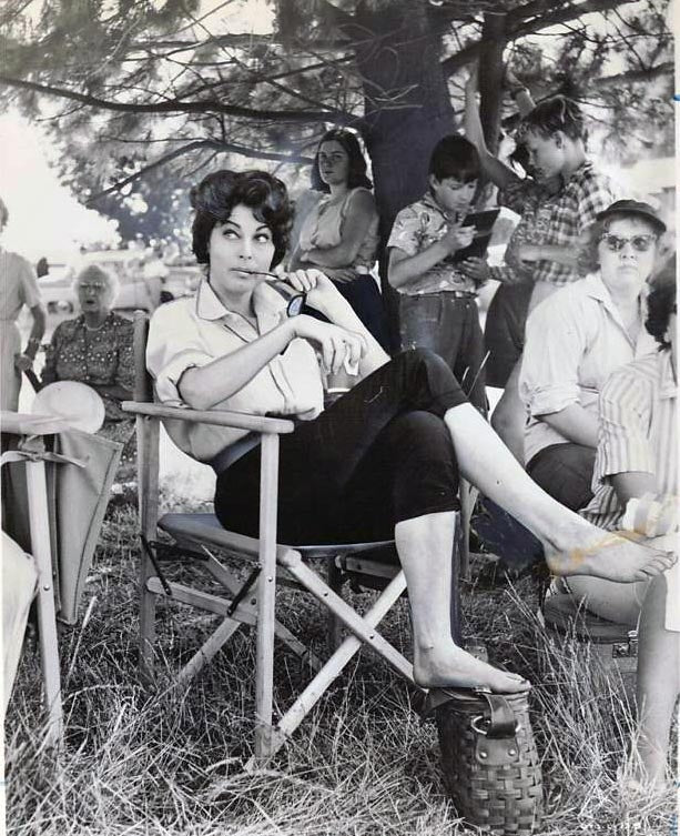 Ava Gardner Sunglasses Photo Print showcasing classic Hollywood elegance.