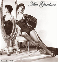 Ava Gardner Mirror Pose Photo Print showcasing classic Hollywood elegance.
