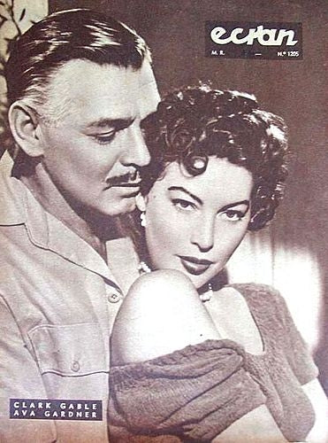 Ava Gardner Ecran Magazine Photo Print showcasing classic cinema beauty.