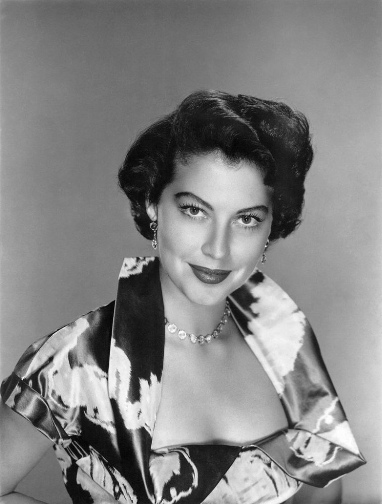 Ava Gardner Portrait Photo Print - Classic Hollywood Star