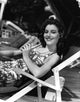 Ava Gardner Drinking Photo Print capturing classic Hollywood elegance.