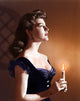 Ava Gardner Candle Photo Print showcasing classic Hollywood elegance.