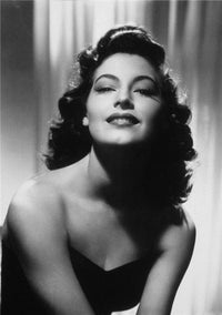 Ava Gardner Smile Photo Print showcasing vintage Hollywood elegance.