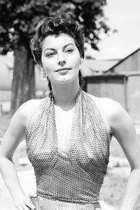 Ava Gardner standing outside photo print