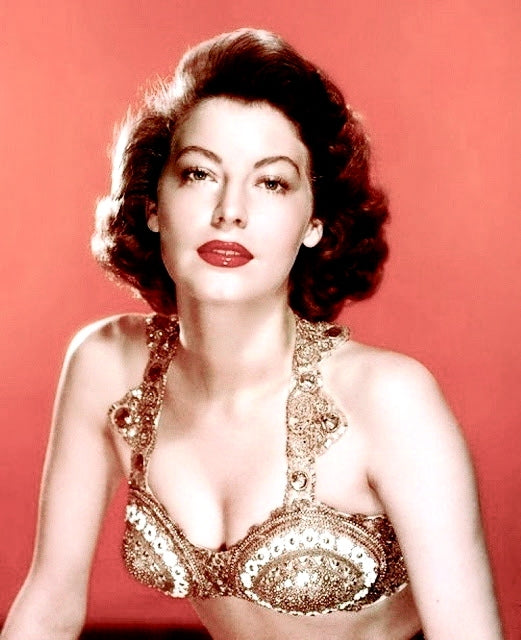 Ava Gardner Metal Bikini Top Photo Print showcasing vintage Hollywood glamour.
