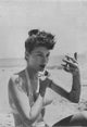 Ava Gardner Lipstick Photo Print showcasing classic Hollywood beauty.