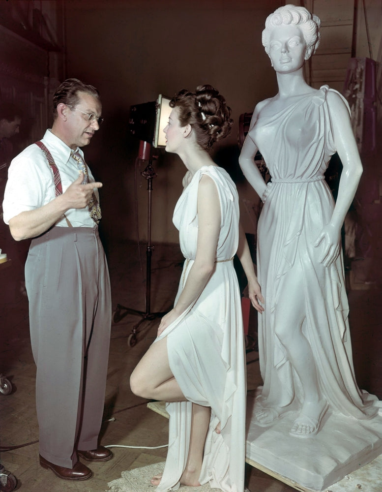 Ava Gardner Statue 2 Photo Print showcasing classic Hollywood beauty.