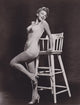 Allison Hayes Chair Photo Print showcasing vintage Hollywood elegance.
