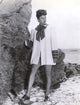 Ava Gardner in a classic white coat photo print