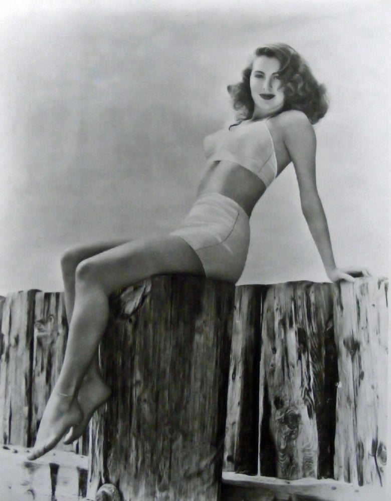 Ava Gardner Wood Stump Photo Print showcasing classic Hollywood elegance.