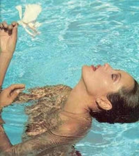 Barbara Carrera Pool Photo Print - Elegance and charm in a stunning image.