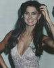 Caroline Munro Sequins Photo Print showcasing vintage glamour