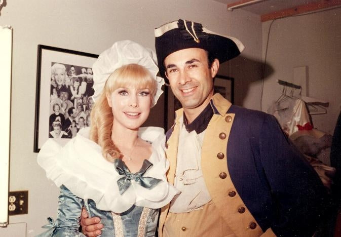 Barbara Eden Costume Photo Print showcasing the iconic actress in vintage attire.