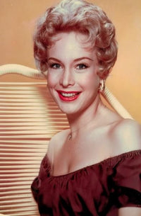 Barbara Eden Photo Print with Orange Background