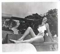 Barbara Hale Diving Board Smiling Photo Print