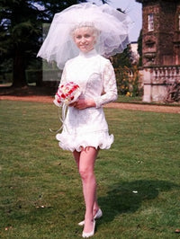 Barbara Windsor Wedding Photo Print showcasing the iconic actress in a beautiful wedding setting.