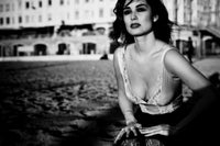 Berenice Marlohe black and white photo print showcasing elegance.