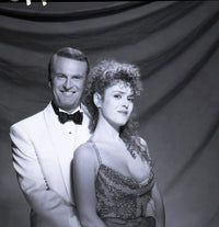 Bernadette Peters tuxedo photo print showcasing classic elegance.
