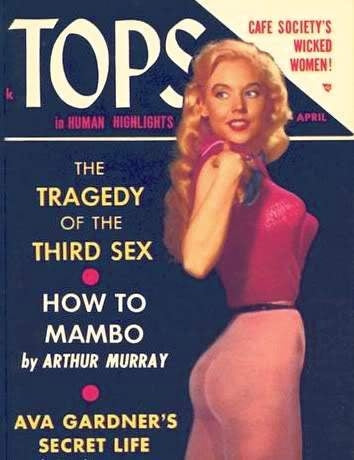 Betty Brosmer Tops Magazine Photo Print showcasing vintage beauty.
