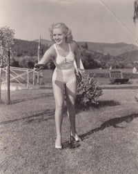 Betty Grable Horseshoes Photo Print - Vintage Glamour Artwork
