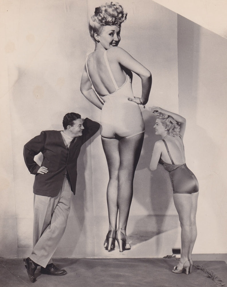 Betty Grable Double Photo Print showcasing classic Hollywood beauty.