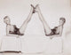 Betty Grable Legs Up Photo Print showcasing classic Hollywood glamour.