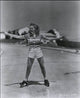 Betty Grable roller skating photo print