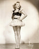 Betty Grable Looking Up Photo Print showcasing vintage Hollywood glamour