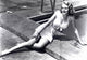 Leslie Brooks poolside photo print showcasing classic Hollywood charm.