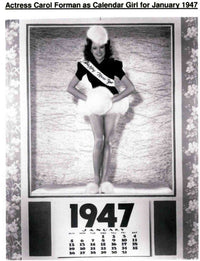 January 1947 Photo Print by Carol Foreman, vintage photography.