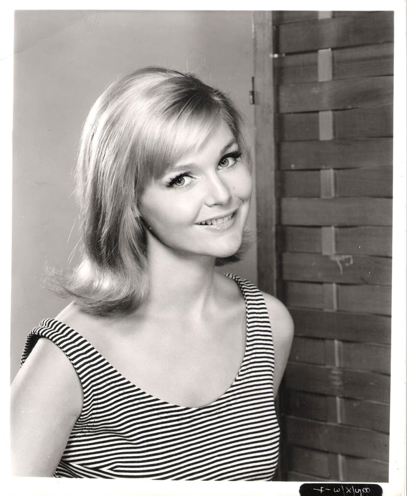 Carol Lynley striped tanktop photo print showcasing vintage style