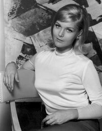 Carol Lynley Arm Over Chair Photo Print showcasing vintage elegance.