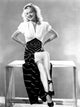 Carole Landis photo print with hands on hip, vintage Hollywood art.