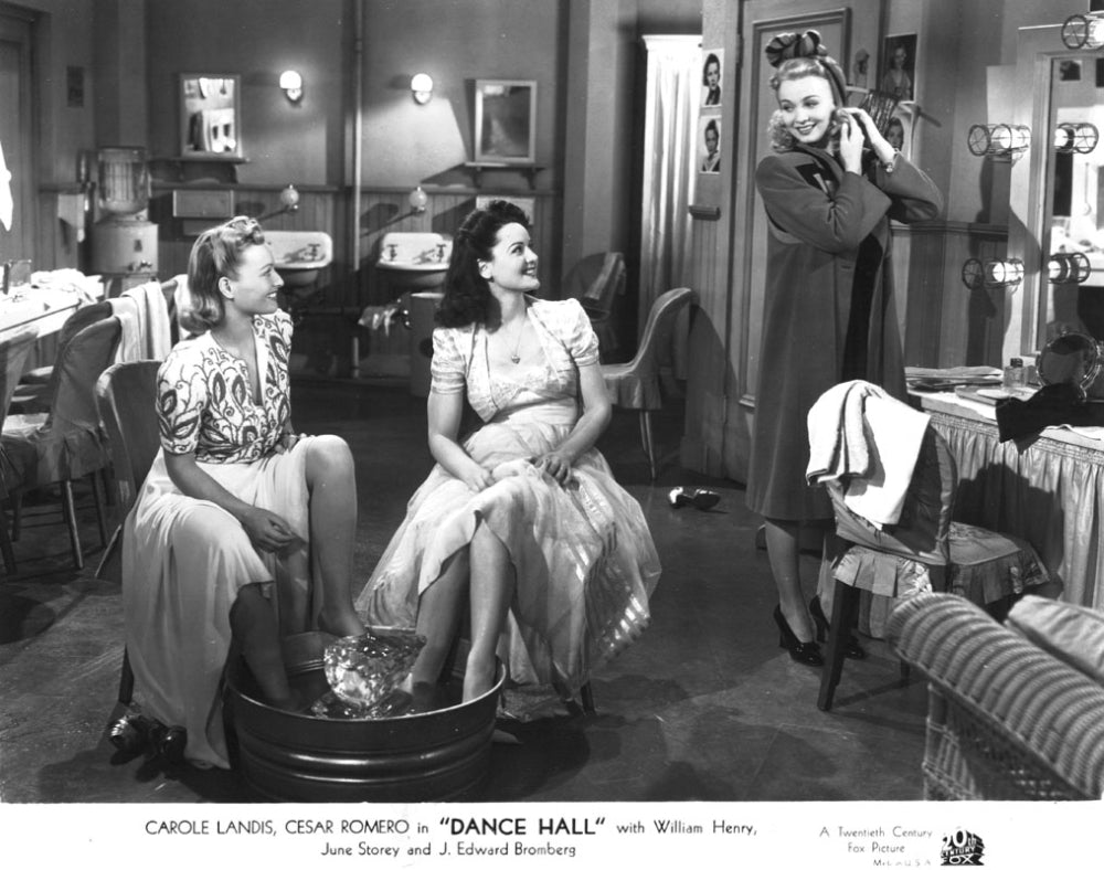 Carole Landis Dance Hall Photo Print featuring vintage glamour
