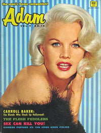 Carroll Baker Adam magazine cover photo print featuring classic Hollywood style.