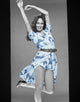 Catherine Bach Blue Colorized Photo Print showing vibrant colorization