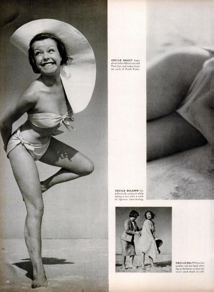 Cecile Aubry Magazine Excerpt 2 Photo Print showcasing classic photography.