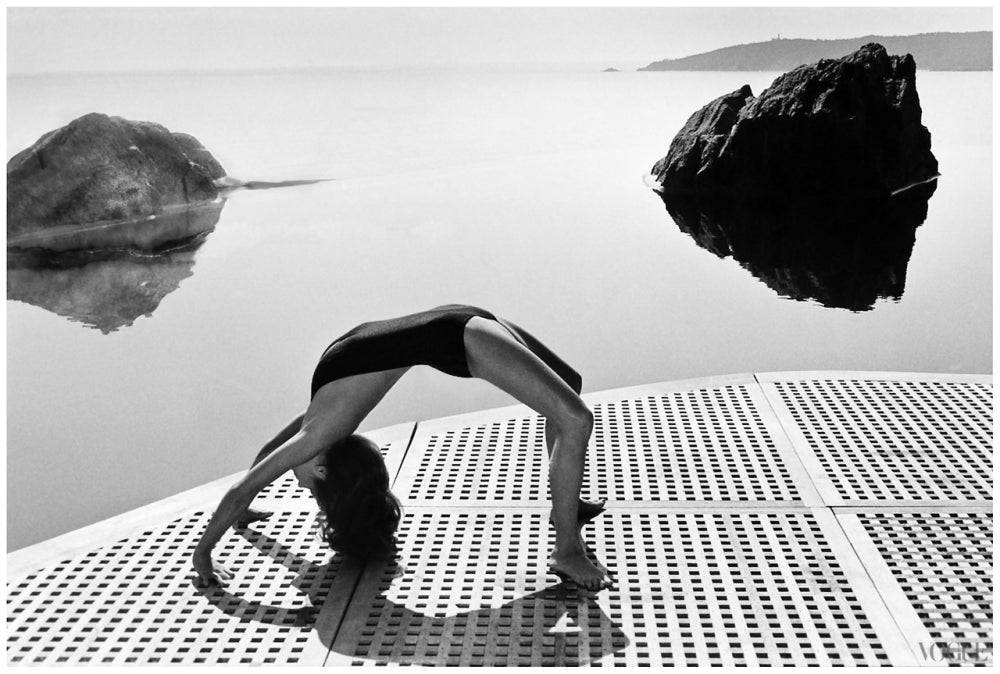 Charlotte Austin Bending Backwards Photo Print showcasing movement and grace.