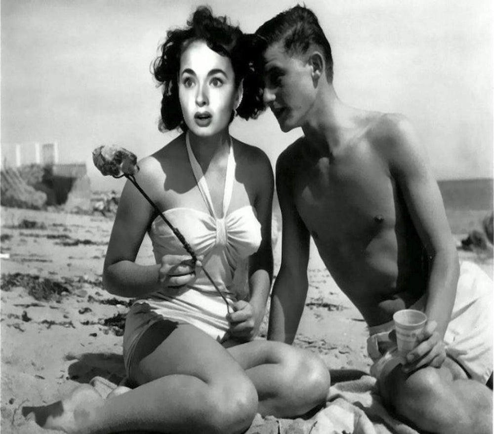 Ann Blyth Marshmellows photo print, vintage movie art.