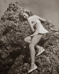 Chili Williams Climbing Rocks Photo Print depicting stunning nature scenery