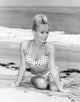 Chris Noel Towel Photo Print showcasing vintage cinema charm.