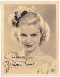 Claire Trevor signed headshot photo print
