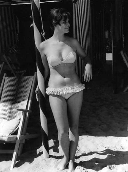 Claudia Cardinale Ruffle Bikini Photo Print