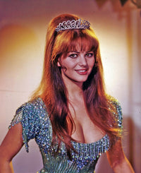 Claudia Cardinale Tiara Photo Print showcasing classic cinema elegance.