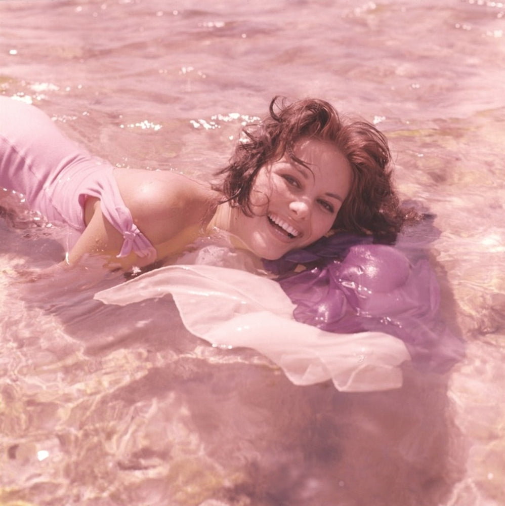 Claudia Cardinale - In Water Photo Print showcasing the iconic actress.