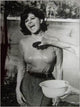 Claudia Cardinale behind the scenes photo print - iconic actress