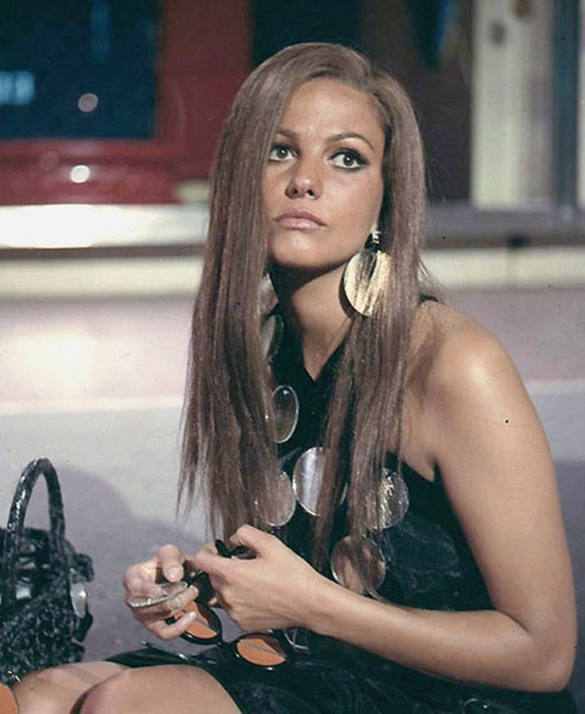 Claudia Cardinale Circle Earrings Photo Print