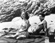 Ann Blyth Beach Photo Print showcasing classic Hollywood elegance and charm.