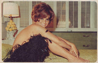 Claudia Cardinale Black Boa Photo Print showcasing timeless elegance.